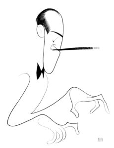 George Gershwin. Ink on board, 30 x 20 in. c. 1960