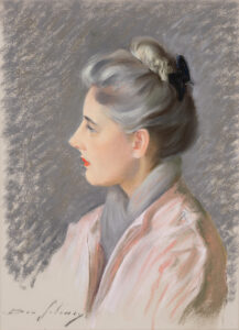 RaePastel on paper, 25 x 20.5 inches. c. 1958